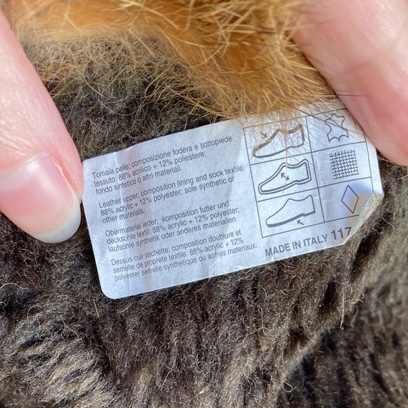 HVOFFERS🔜 8 Leather Rabbit Fur Wedge Heel Boots - Picture 7 of 8